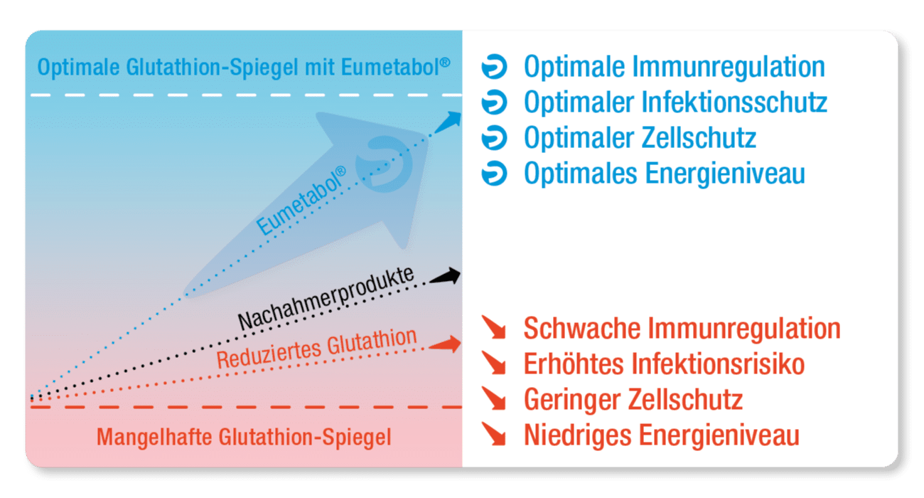 Optimale Glutathion-Spiegel mit Eumetabol®